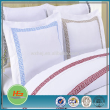 Zippered plaine style blanchi taie d&#39;oreiller de broderie / décor d&#39;oreiller à la maison